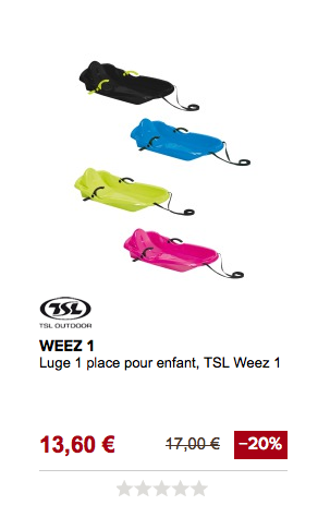 Luge enfant