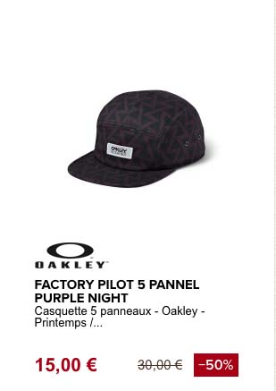 Oakley factory pilot casquette de plage Oakley factory pilot casquette de plage