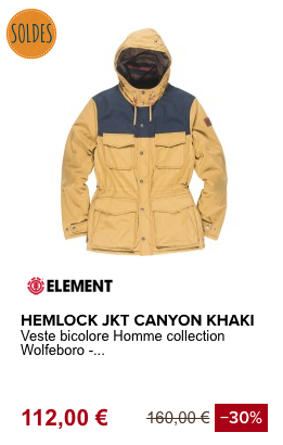 VESTE BICOLORE -ELEMENT