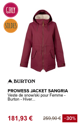 VESTE DE SNOW PROWESS_BURTON