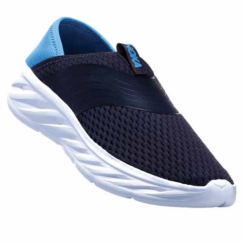 chaussure recuperation hoka ora recovery soes ebony dresden blue