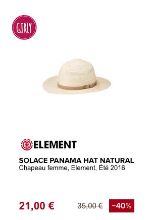 element solace panama chapeau de plage element solace panama chapeau de plage