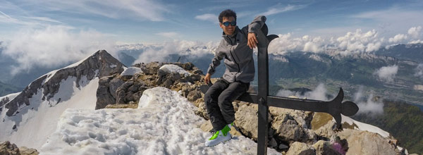 François Montuori à la tournette à côté d’Annecy