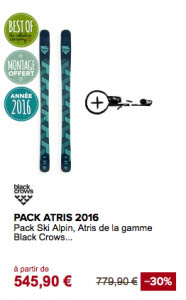 Pack Atris Black Crows