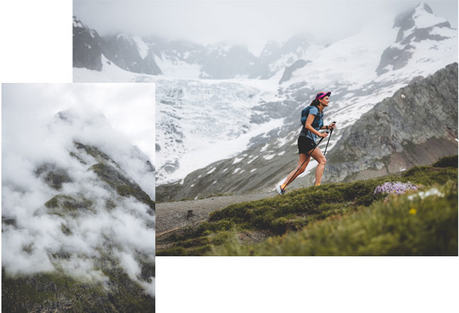 trail neige montagne