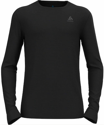 BL Top Crew Neck L/S Merino 200 Black Odlo